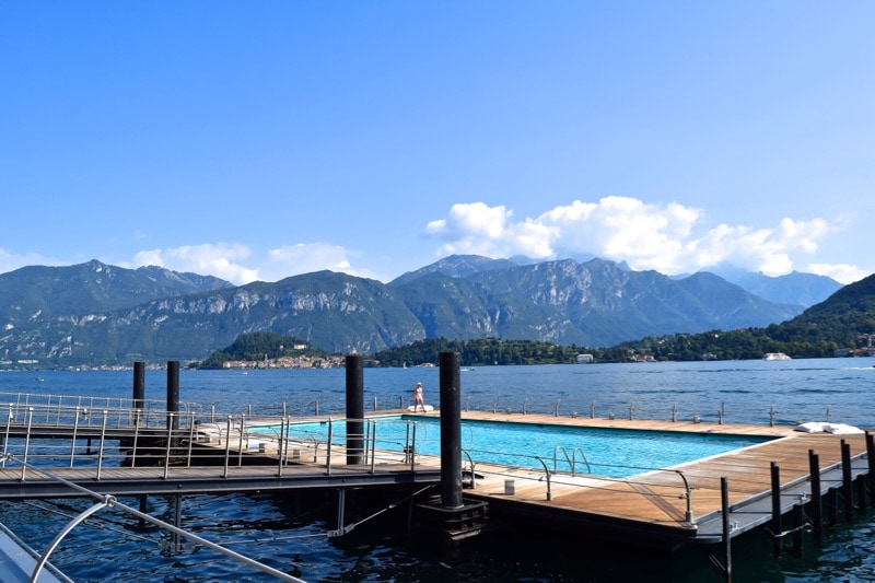 The pool at Grand Hotel Tremezzo, Lake Como, Italy
