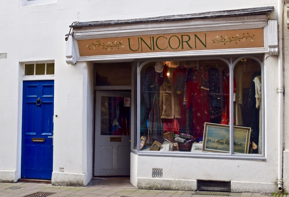 Unicorn vintage store, Oxford