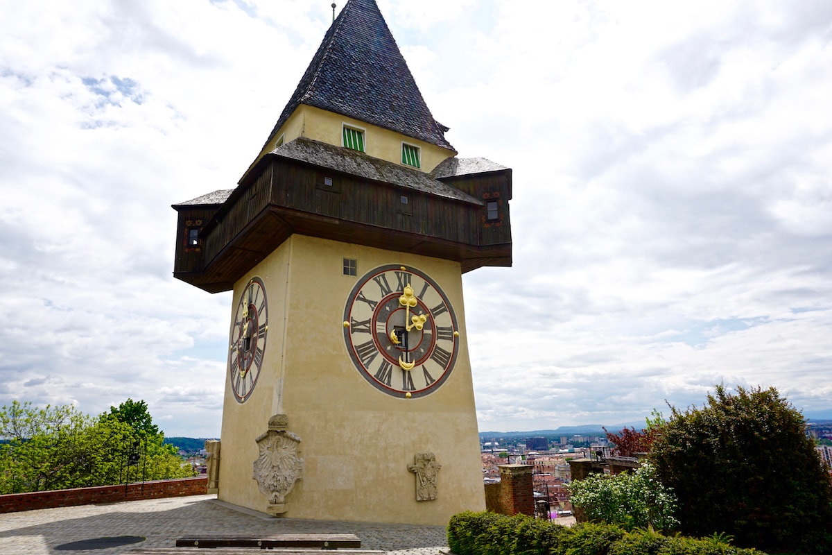 Looking great from every angle! Graz's famous clock tower