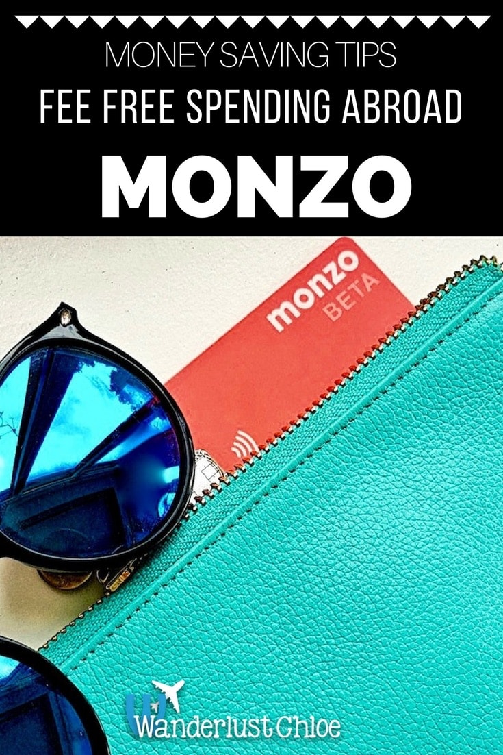 Monzo Card - Fee free spending abroad
