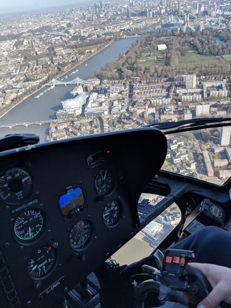 helicopter tour over london