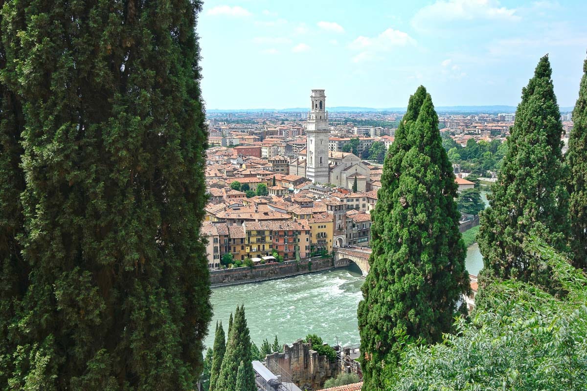 Looking out over Verona