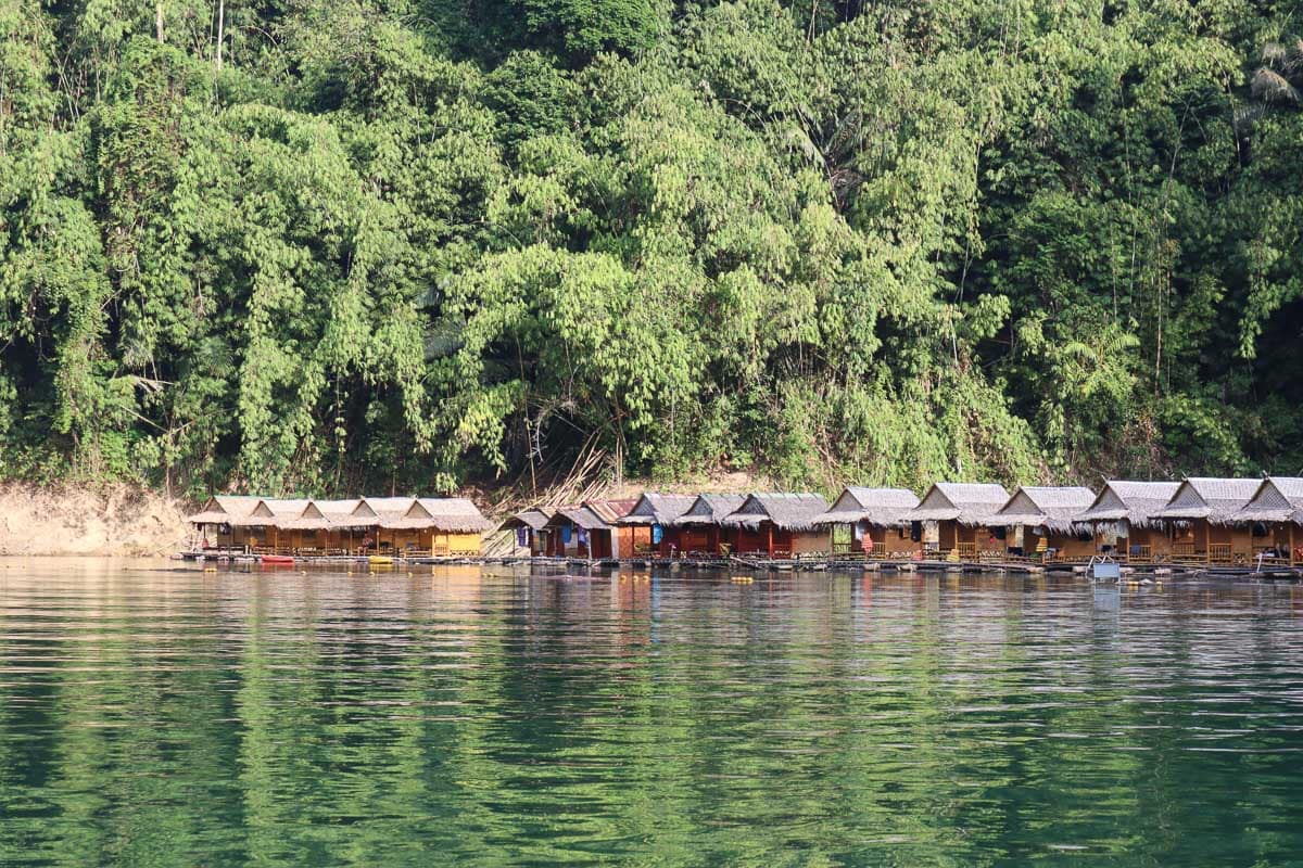 Our floating bungalows in Khao Sok National Park, Thailand