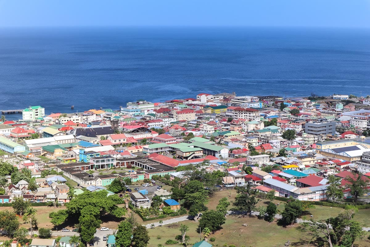 View over Roseau, Dominica