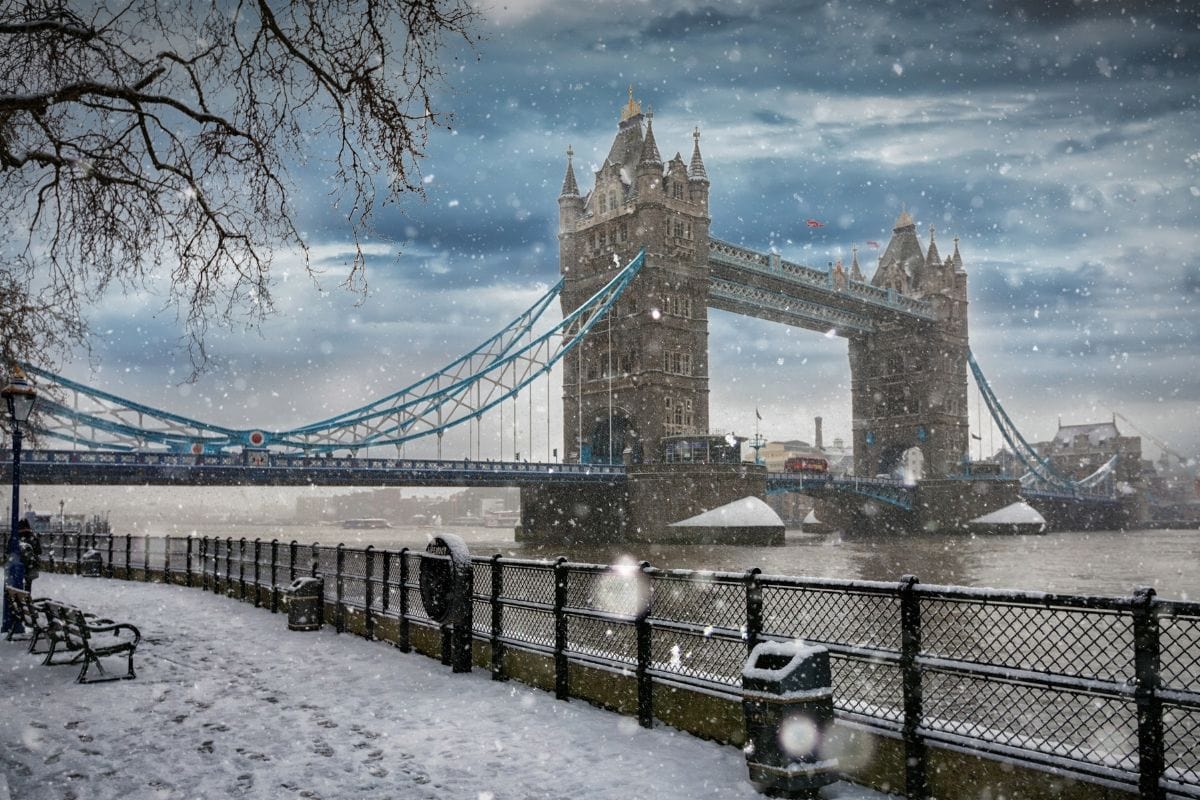 Tower Bridge in the snow