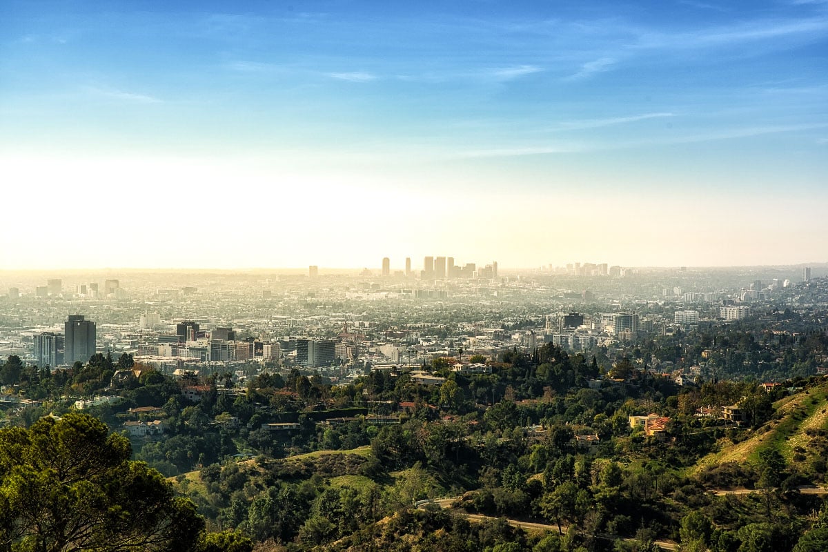 Incredible views over Los Angeles