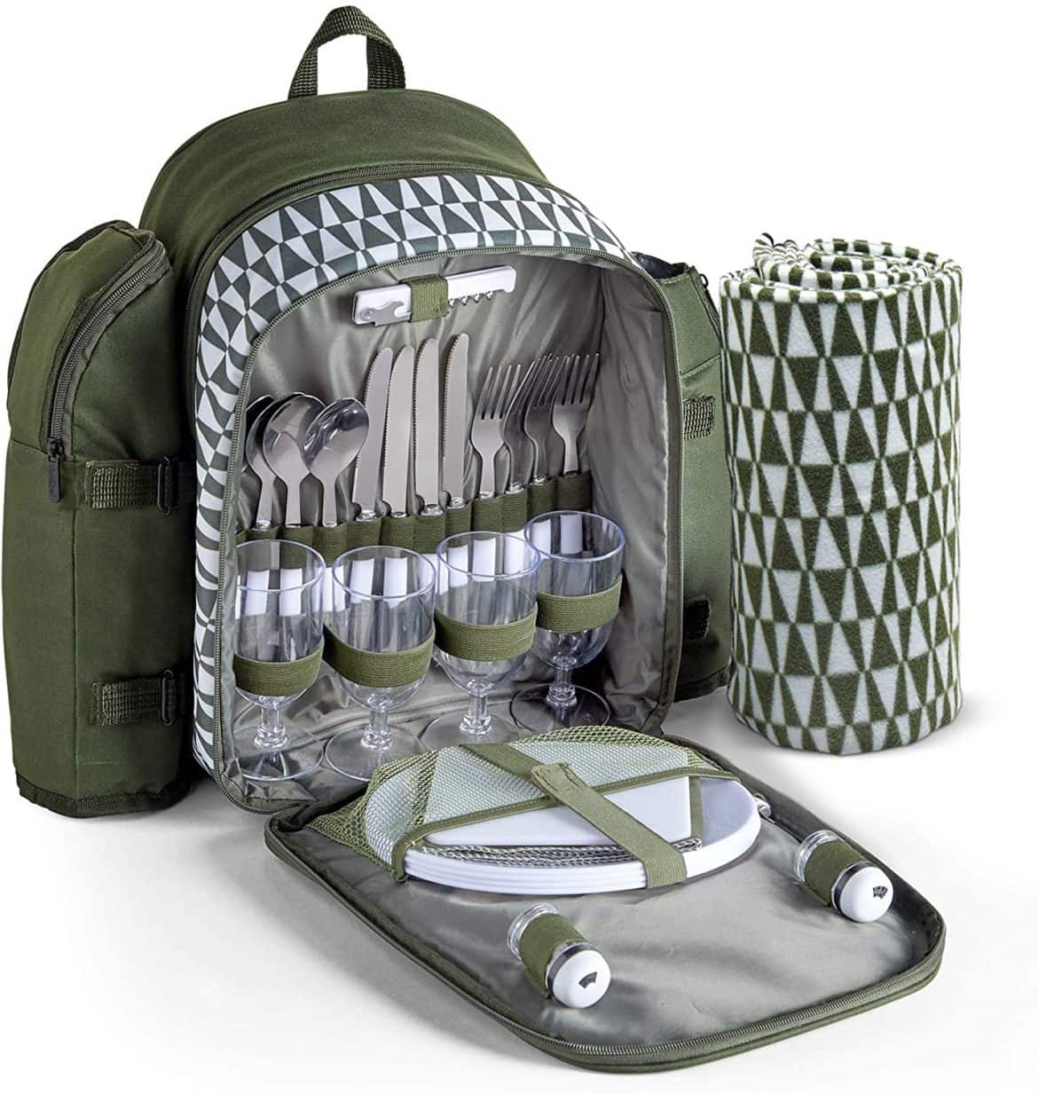 backpack picnic set for 2