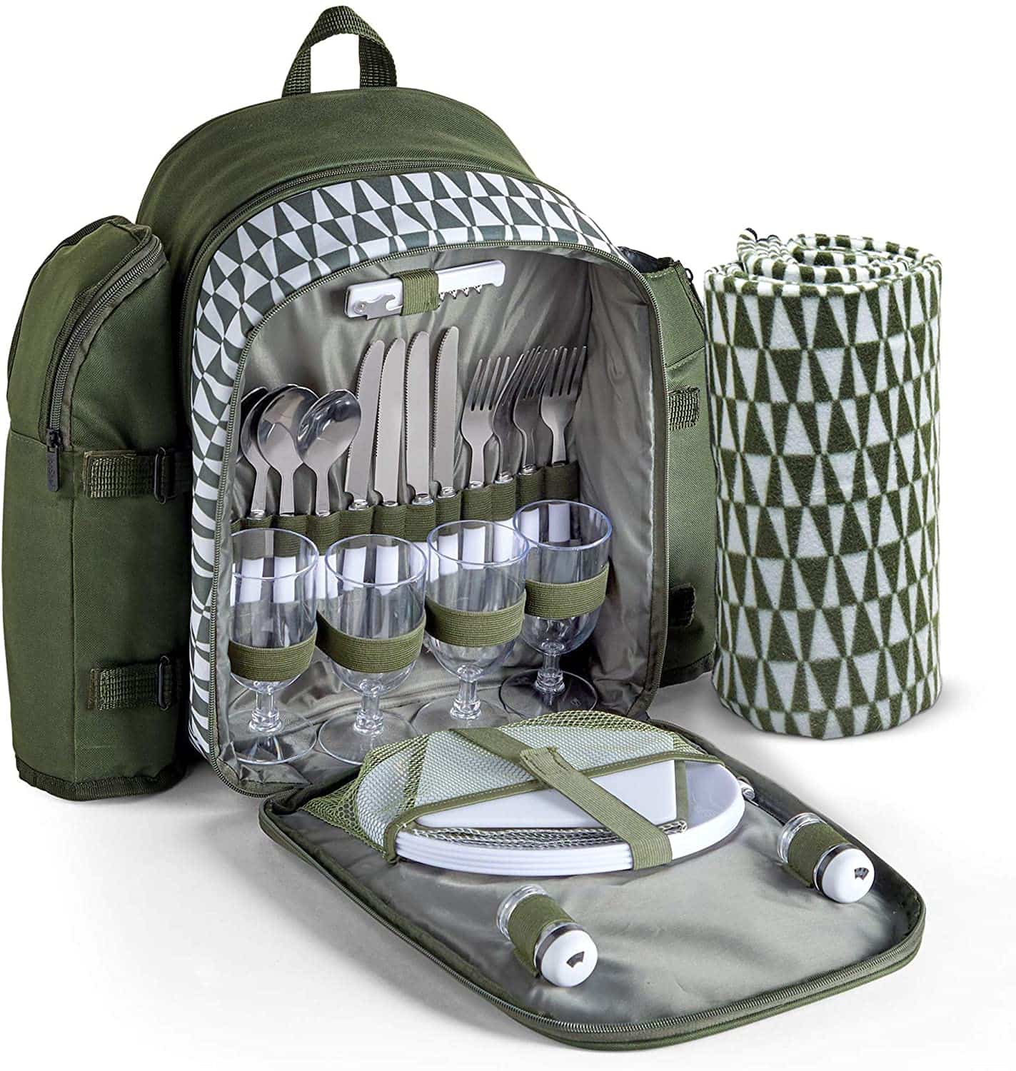 vonshef roll top picnic backpack