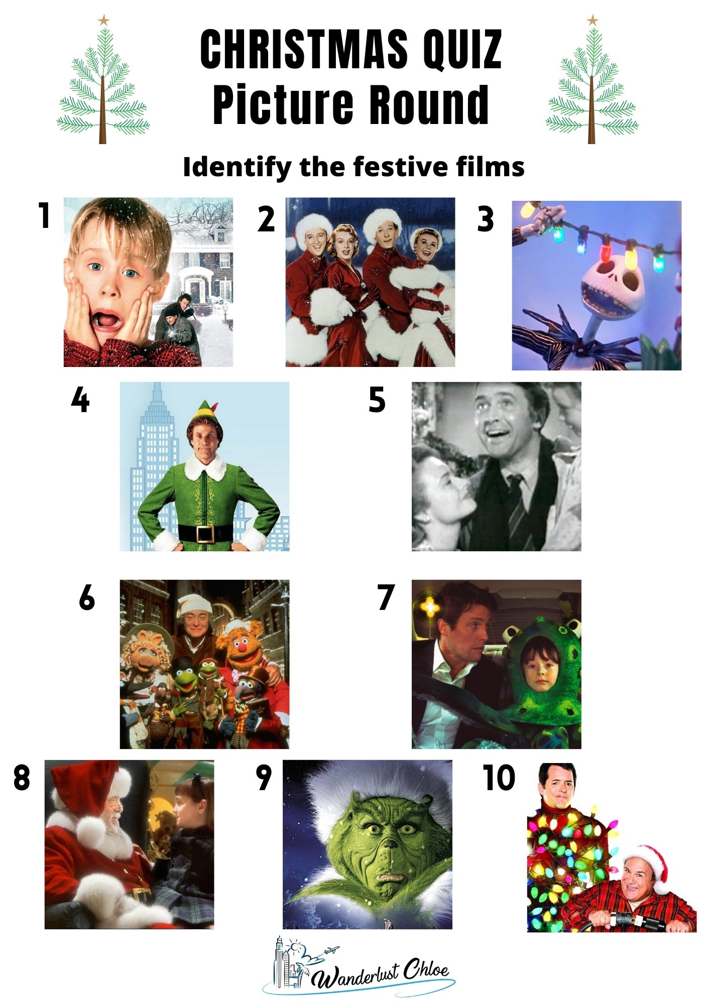 Free Christmas Picture Quiz With Answers Printable Pdf For Adults