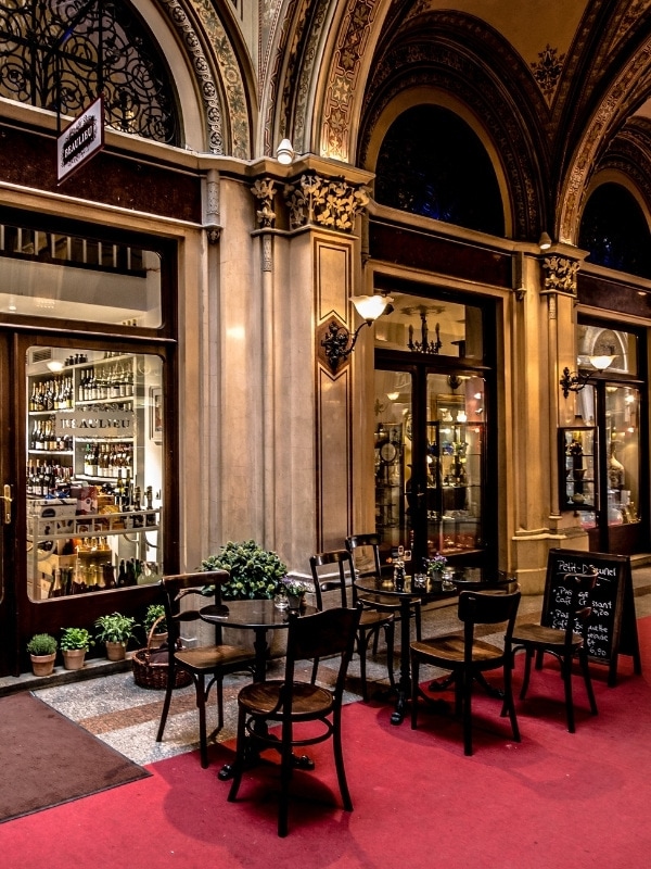 Traditional cafe in Vienna