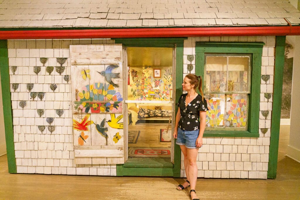 Maud Lewis's house inside the Art Gallery of Nova Scotia