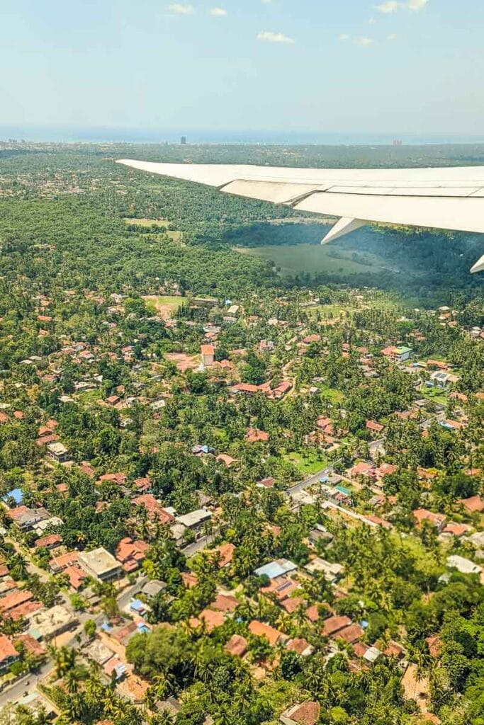 Arriving for our Sri Lanka honeymoon