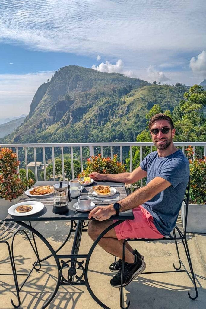 breakfast in Ella, Sri Lanka